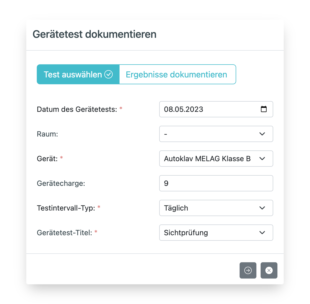 Gerätetest Fenster