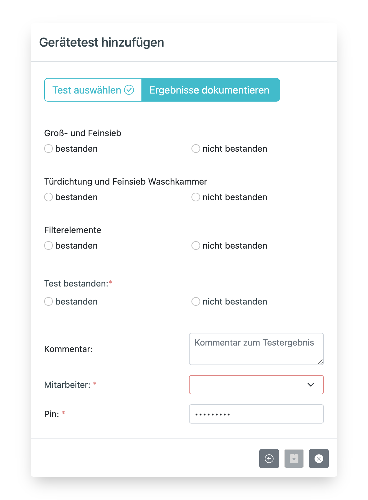 Gerätetest Fenster