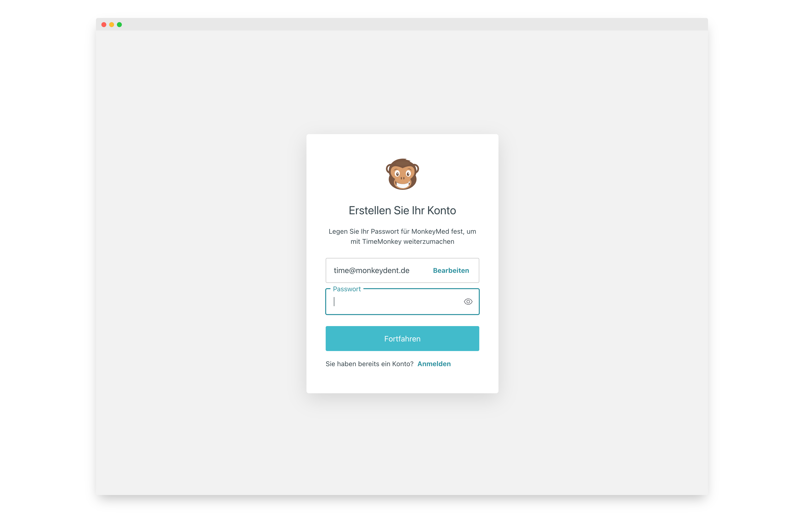 MonkeyMed Passwort